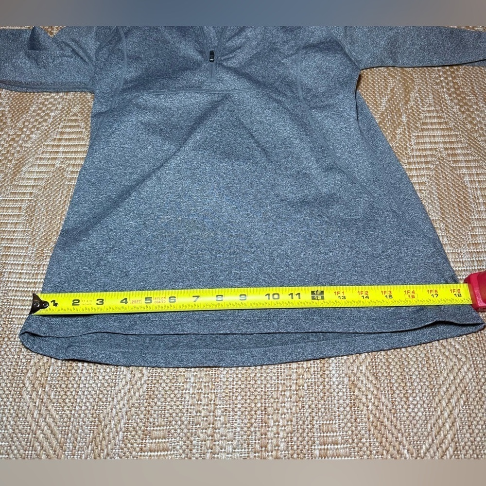 Natural Reflections Gray Quarter Zip Pullover Long Sleeve,Lightweight,Size M - Picture 3 of 8